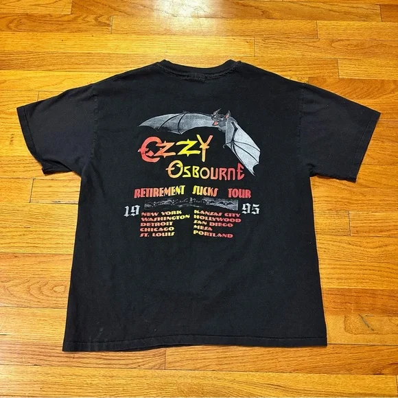 1995 Single Stitch Ozzy Osborne Retirement Sucks Tour Shirt
